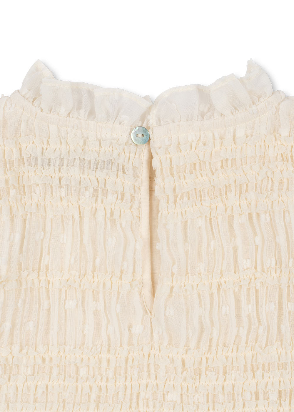 JOELLA Short Sleeves Dress White Smoke