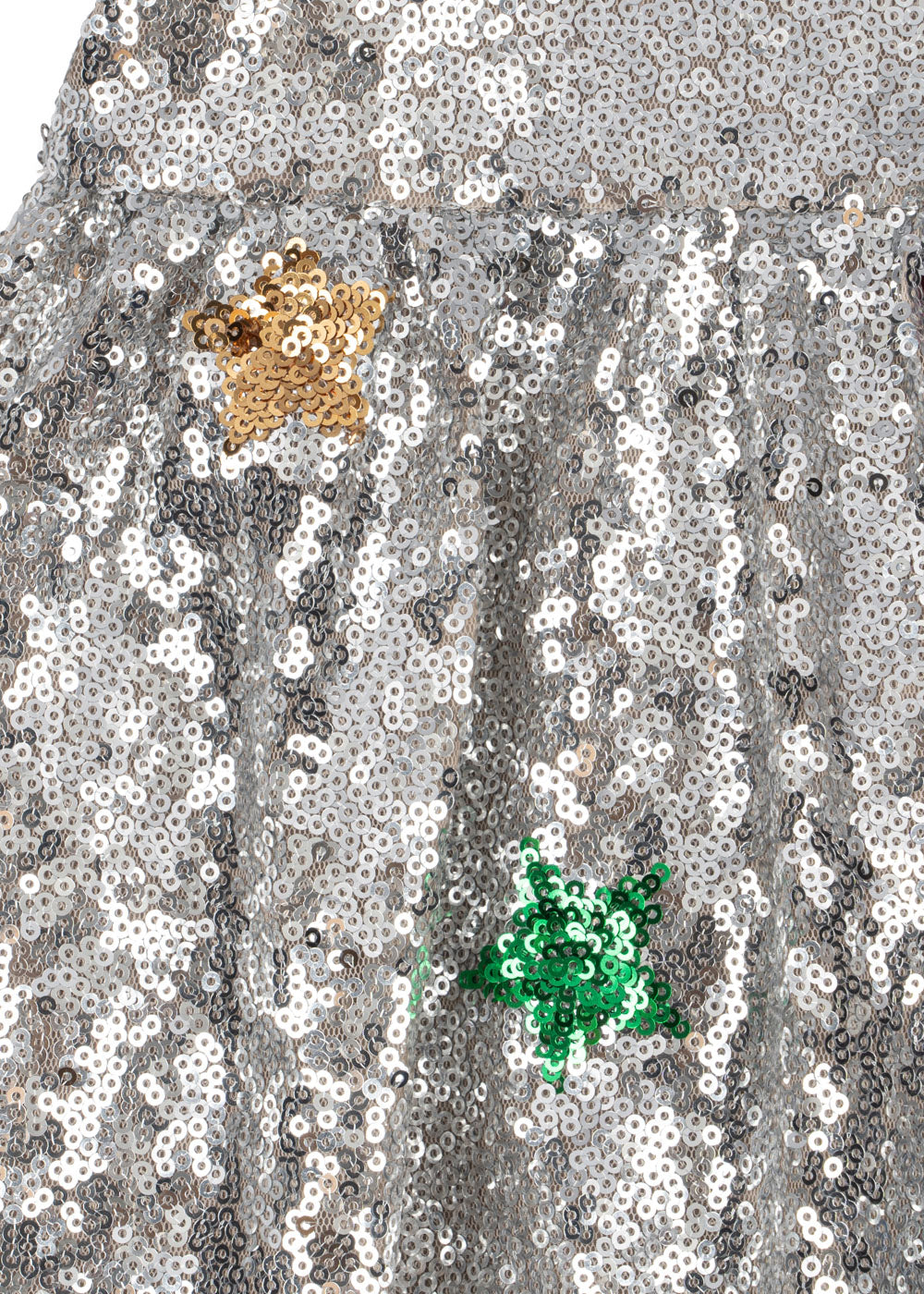 STARLA Star Dust Short Sleeves Dress Sequin Silver