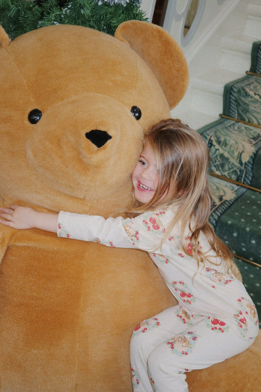 Christmas Kids Organic Cotton Basic Pyjama Blouse Set Deer Diary