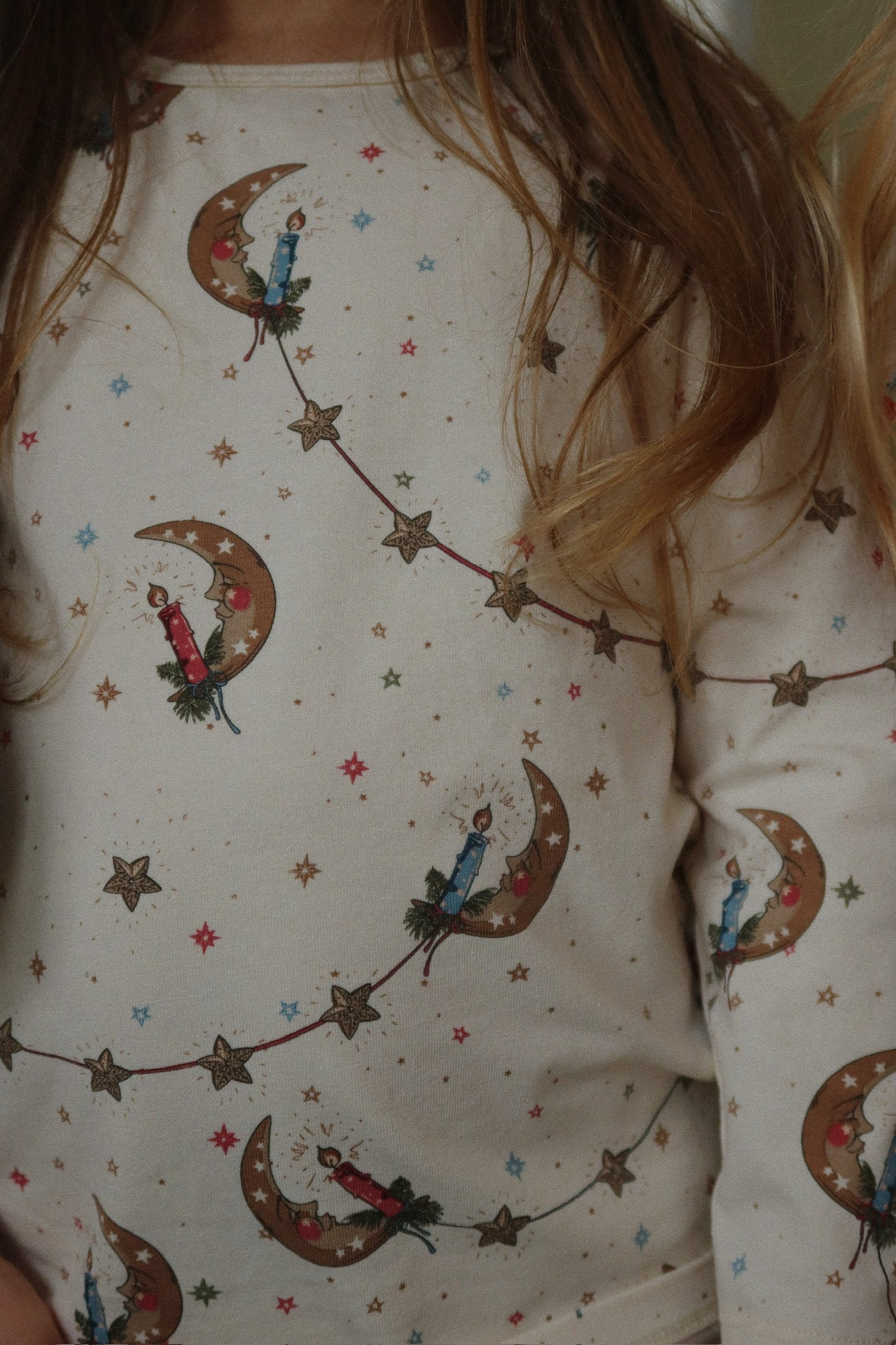 Christmas Kids Organic Cotton Basic Pyjama Blouse Set Luna