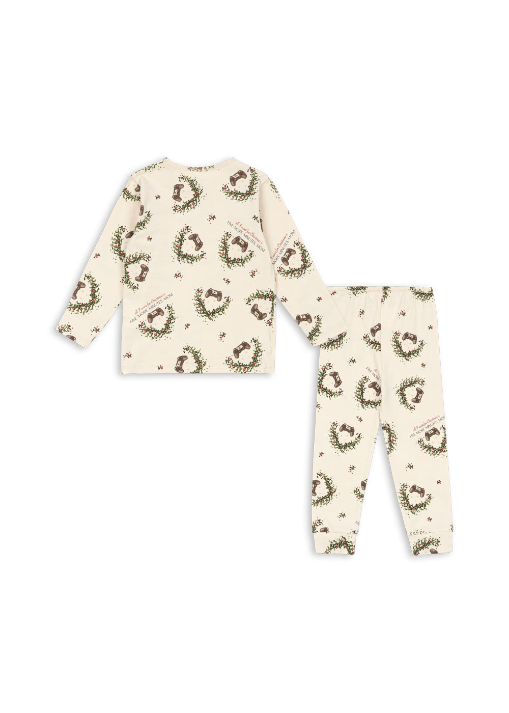 Christmas Kids Organic Cotton Basic Pyjama Blouse Set Gamer