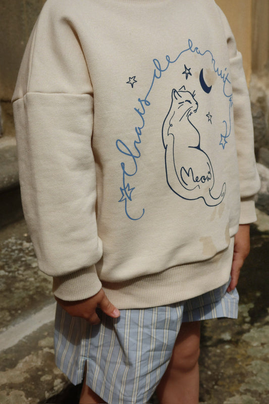 LOU Organic Cotton Long Sleeves Sweatshirt Sand