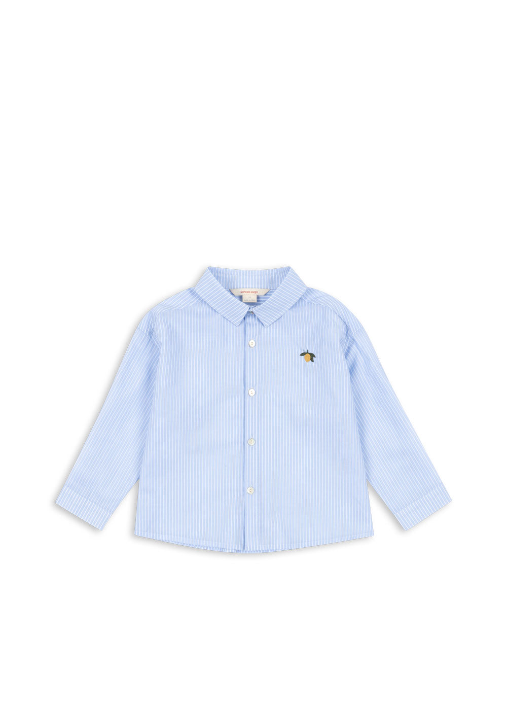 WES Long Sleeves Shirt Organic Cotton Blue Stripe