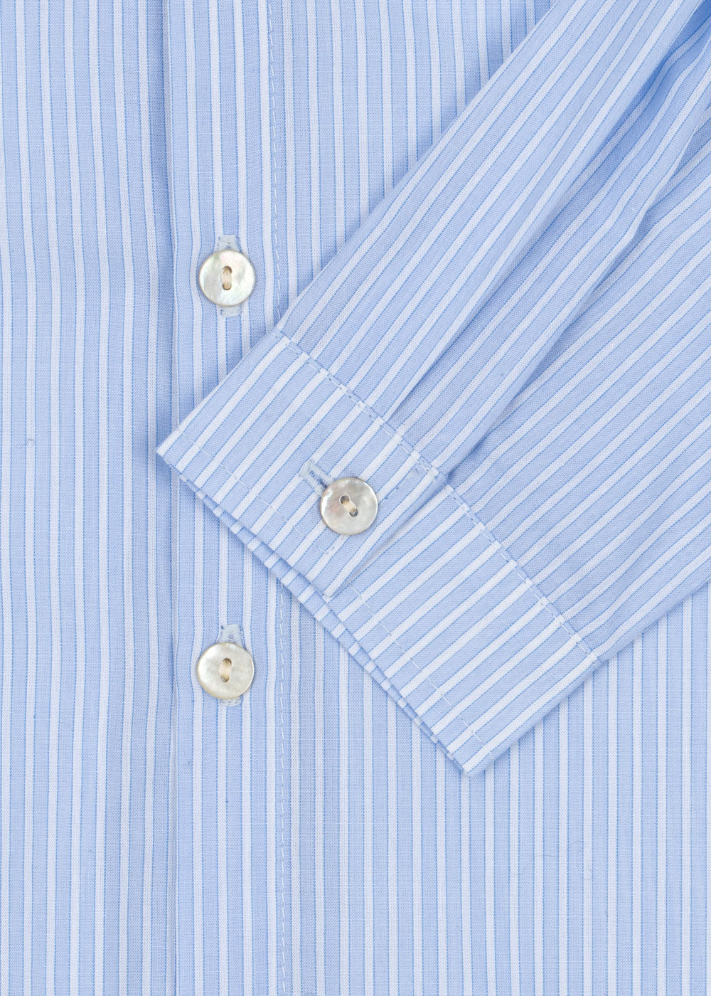 WES Long Sleeves Shirt Organic Cotton Blue Stripe