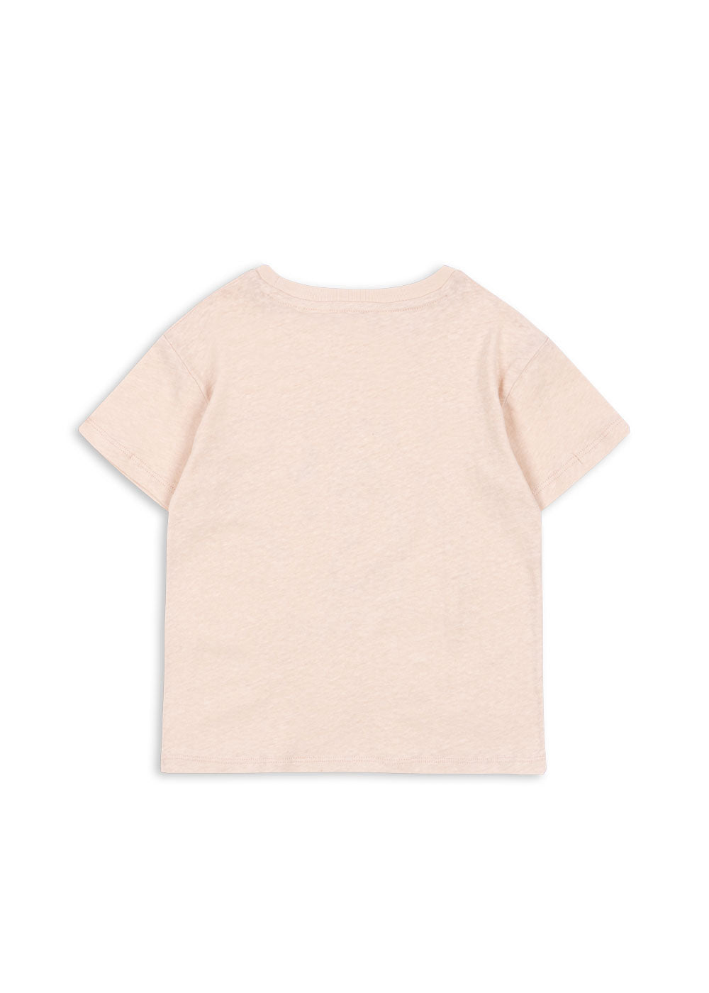 Kids Organic Cotton Short Sleeves Cat & Moon T-Shirt Pink