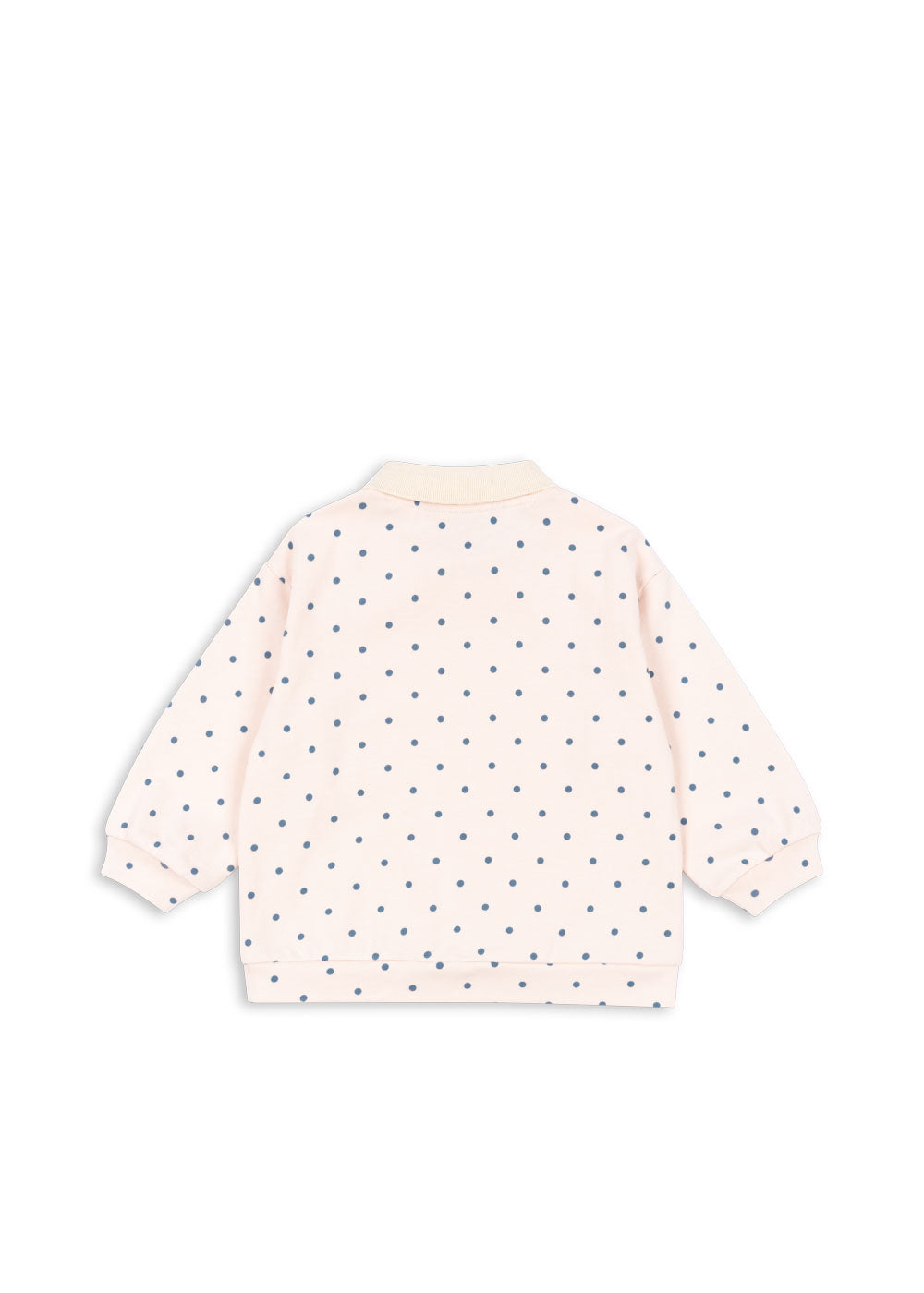 Konges Sløjd Spotty Long Sleeves Polka Dot Sweatshirt with Sequin Ice Cream Pale Pink