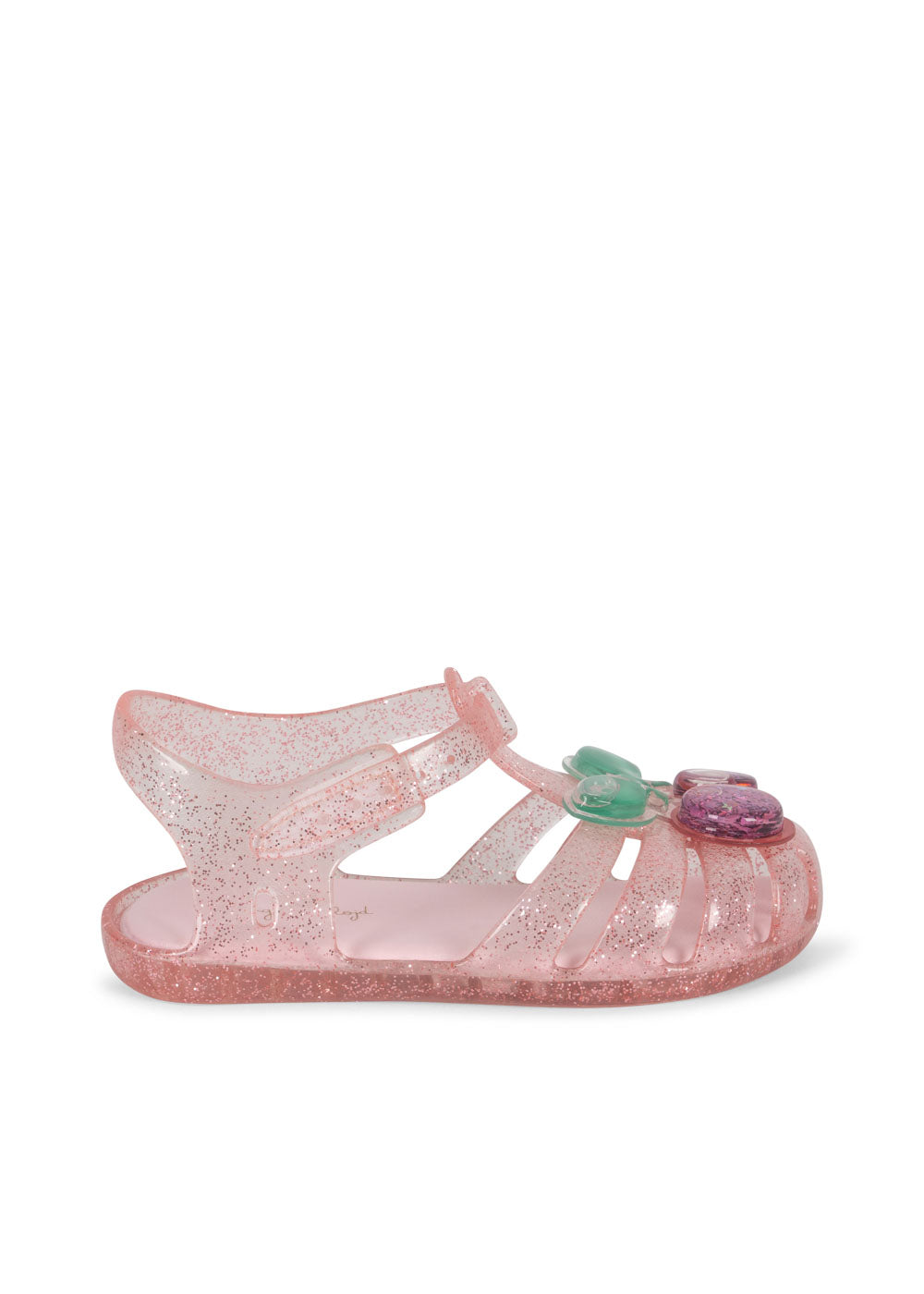 LILO Pink Sparkle Jelly Sandals Cherry