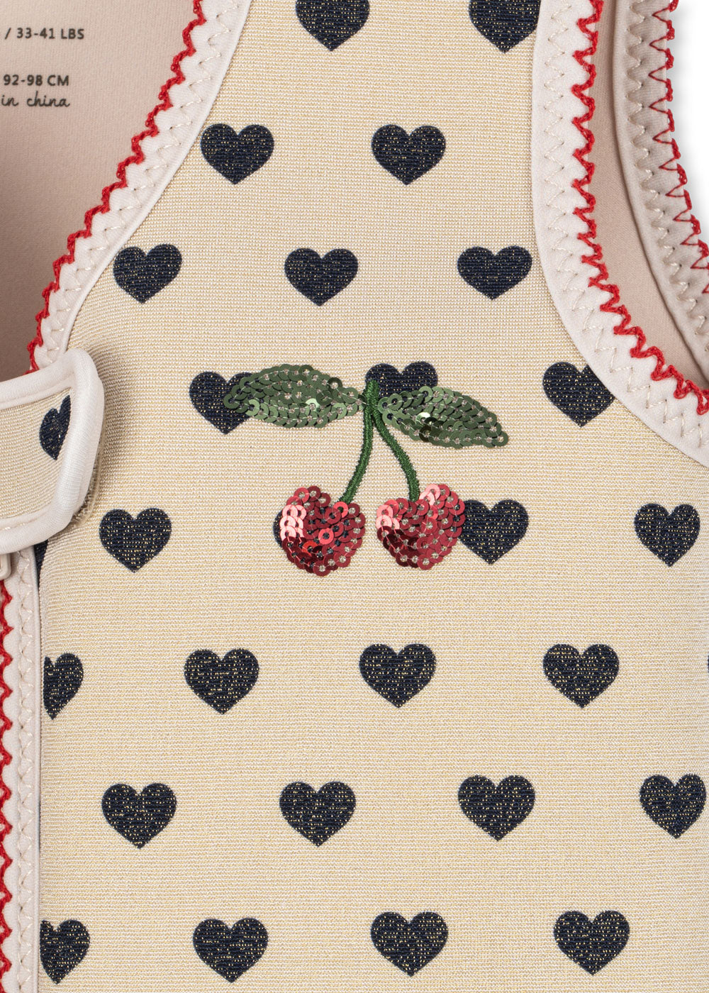 MANON Kids Cherry Heart Swim Float Vest