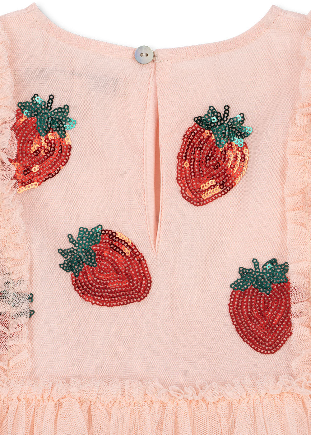 Yvonne Frill Dress Strawberry