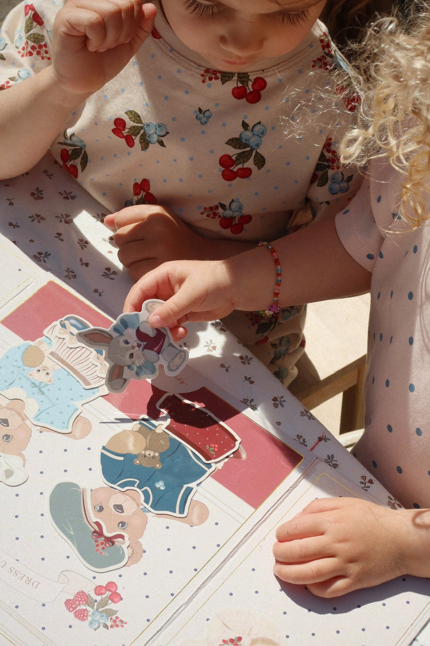 LIN Kids Organic Cotton Cherry Short Sleeves Tee Pajama Set