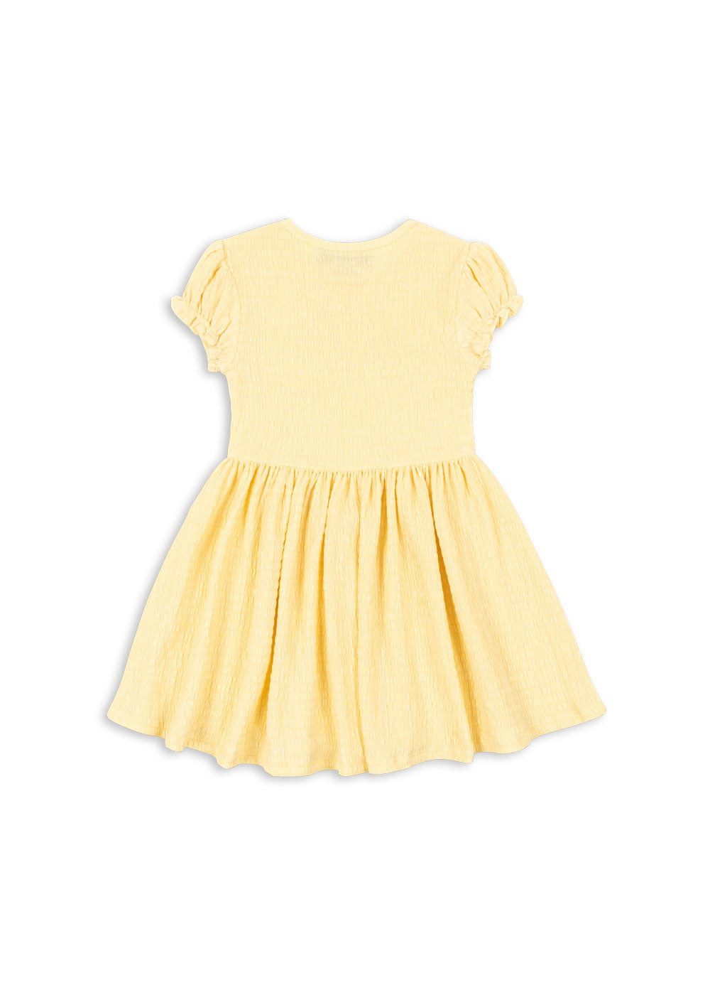 SOLILJA Fruity and Fresh Smock Short Sleeves Dress Yellow