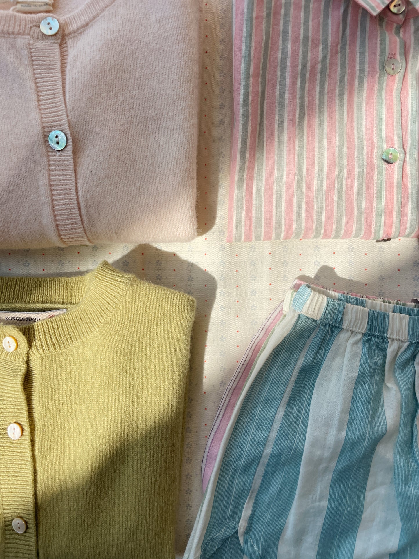 3 Pack ASLI Organic Cotton Striped Summer Shorts Pink