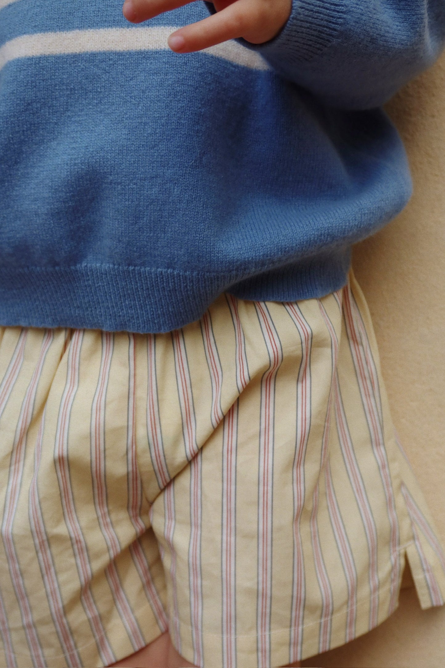 3 Pack ASLI Organic Cotton Striped Summer Shorts Yellow