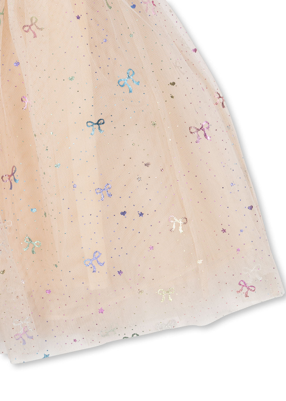 ADA Fairy Sleeveless Champagne Tulle Embroidery Sparkle Party Dress Rainbow