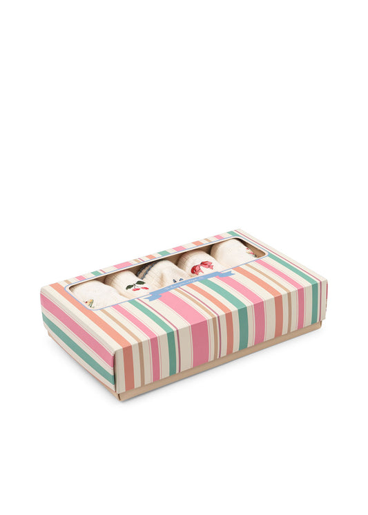 MINNA Girls Organic Cotton Underpants 5 PACK Set White