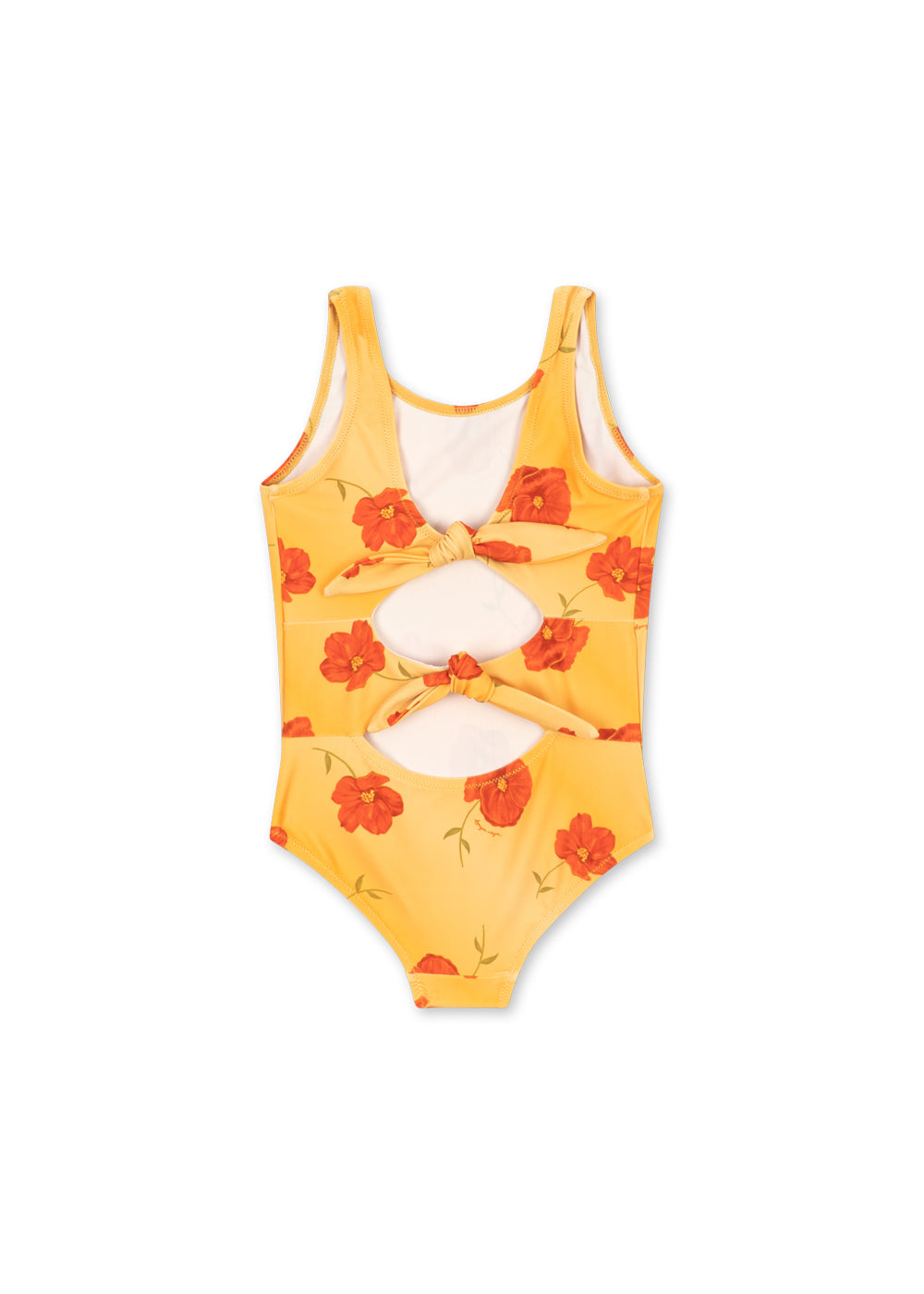 Konges Slojd ABRIA Girls Floral Swimsuit One-Piece Yellow