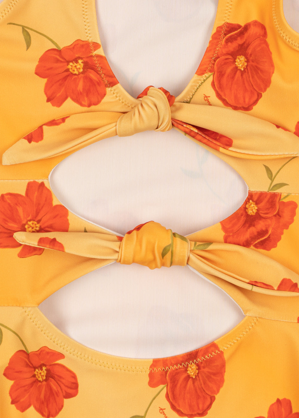 Konges Slojd ABRIA Girls Floral Swimsuit One-Piece Yellow