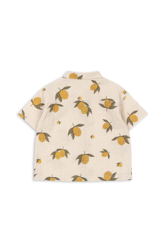 Konges Slojd ELLIOT Kids Short Sleeves Shirt Organic Cotton Lemon Print
