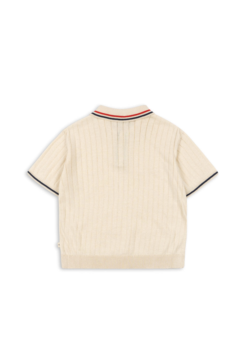 Konges Slojd MIO Organic Cotton Knit Polo Vintage Classic Collar Short Sleeves