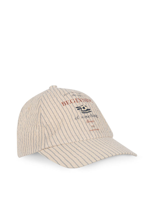 Konges Slojd ELLIOT Kids Striped Baseball Cap Vintage Organic Cotton
