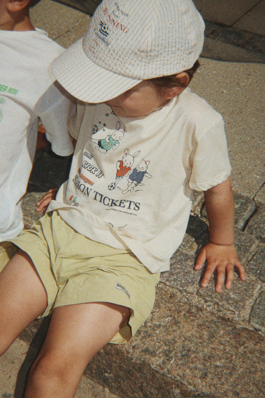 Konges Slojd ELLIOT Kids Striped Baseball Cap Vintage Organic Cotton