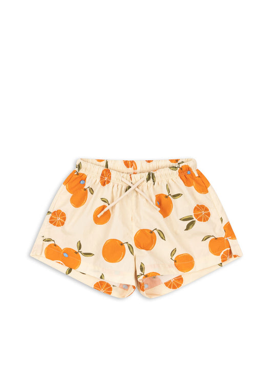 Konges Sløjd POMIO Kids Orange Print Summer Swim Trunks Shorts
