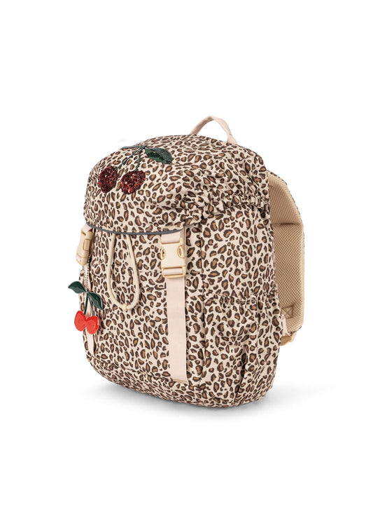Kids CLOVER Schoolbag Leopard Print Backpack | Cherry School Bag for Girls