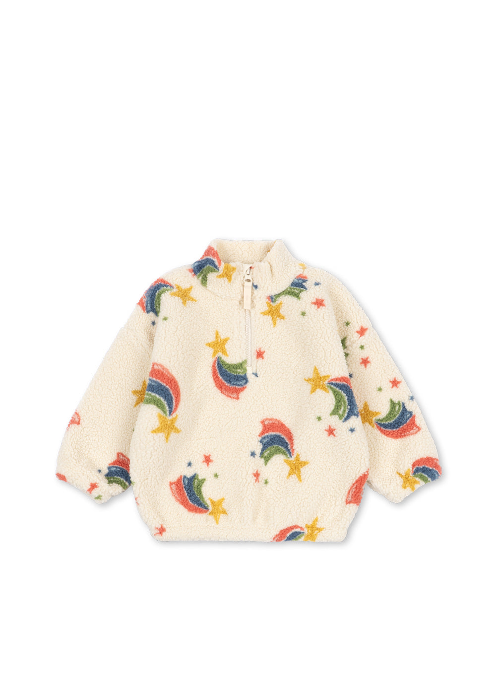 Konges Sløjd JODY Teddy Half-Zip Kids Fleece Rainbow Star
