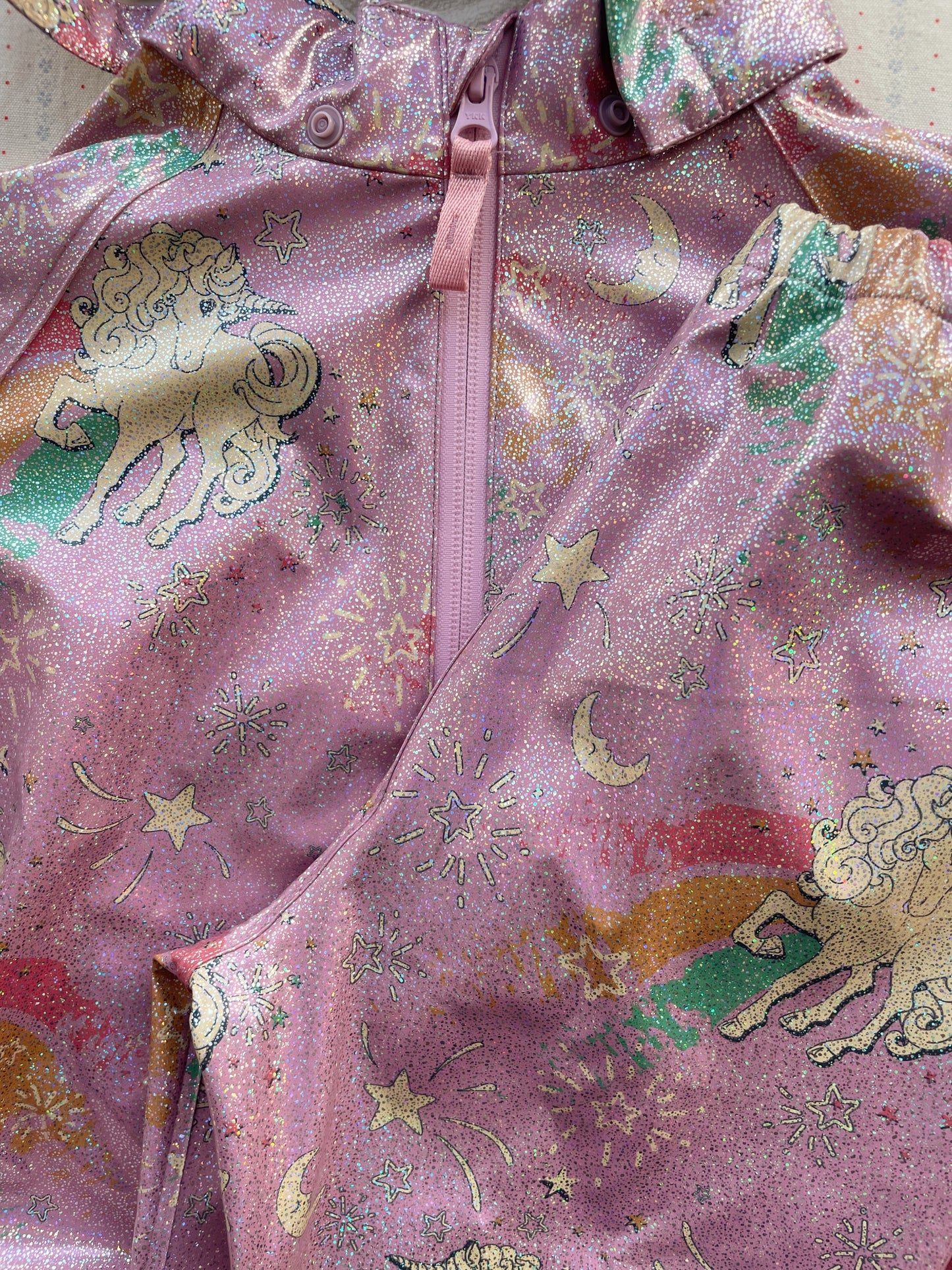 Calina Unicorn Waterproof Rain Set Born to Sparkle