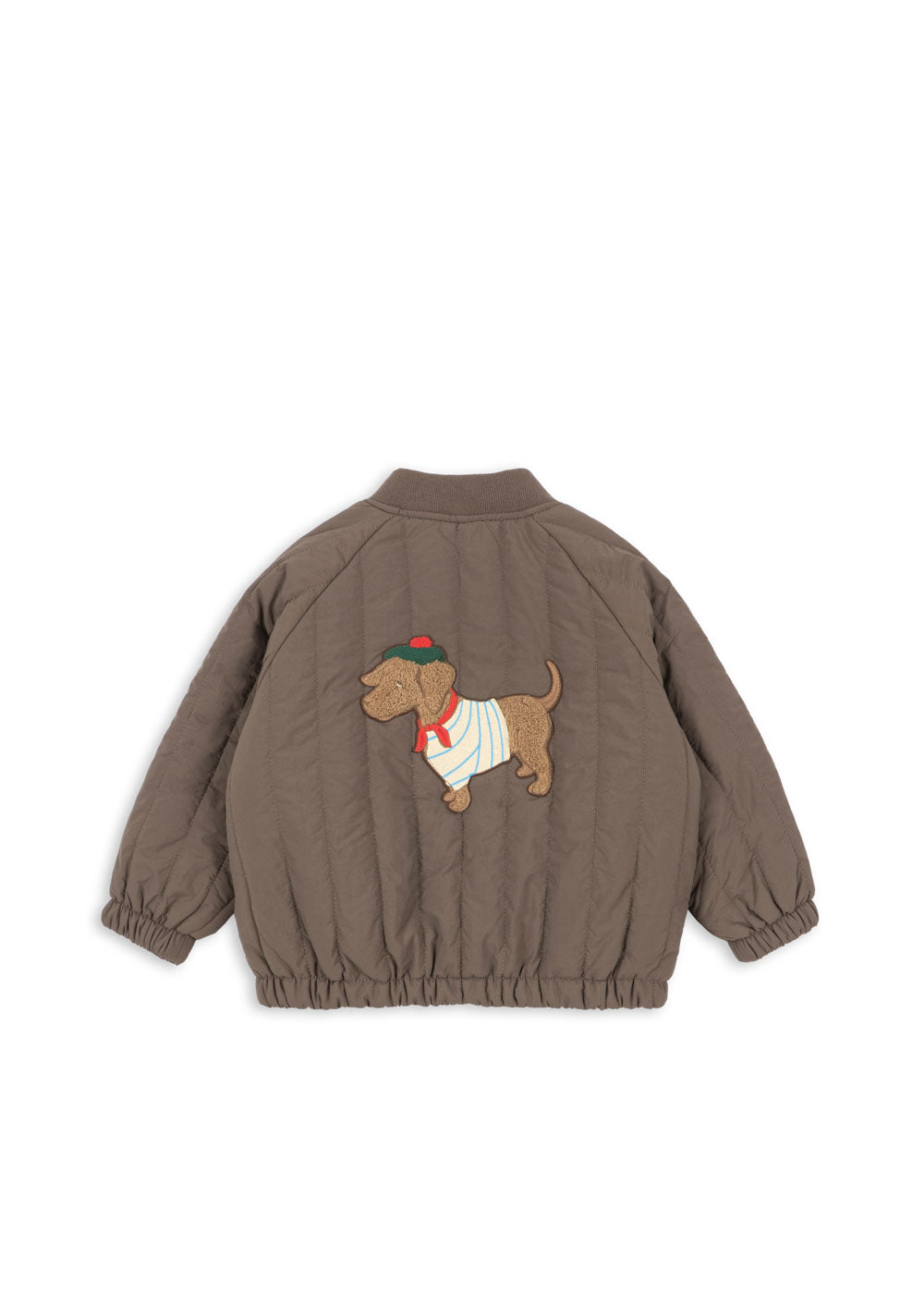 Konges Sløjd Juno Terry Bomber Jacket Quilted Kids Jacket Dog Brown