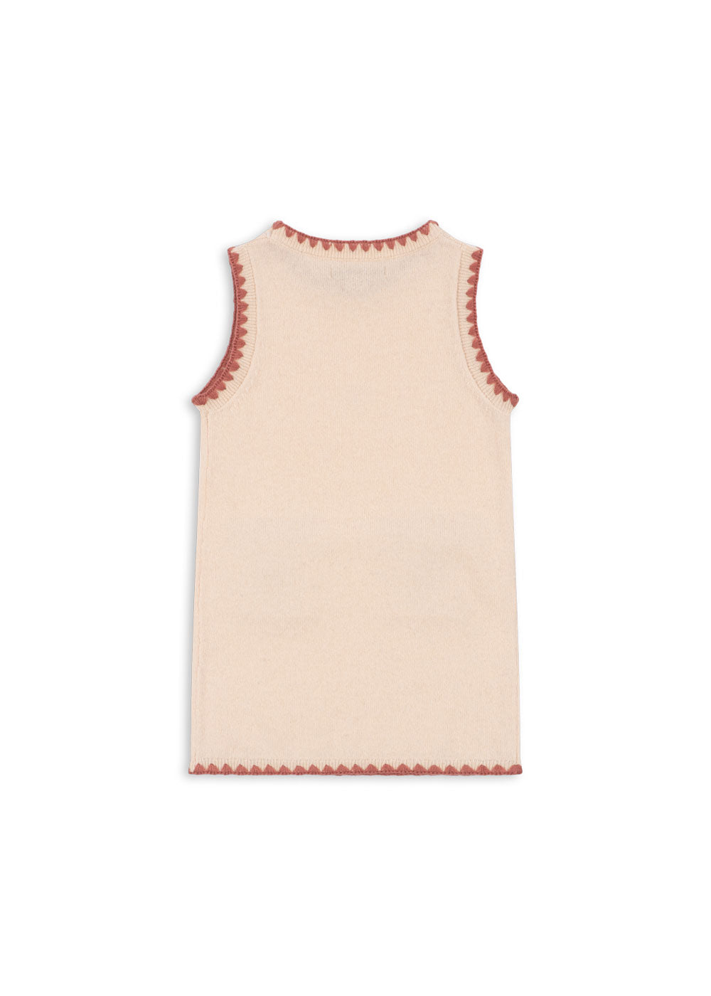 Konges Sløjd Collette Cream Cat Embroidered Kids Wool Dress
