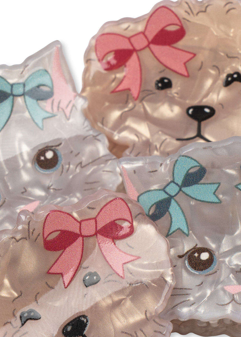 Konges Sløjd 4 Pack Kids Small Hair Claws Cat & Dog