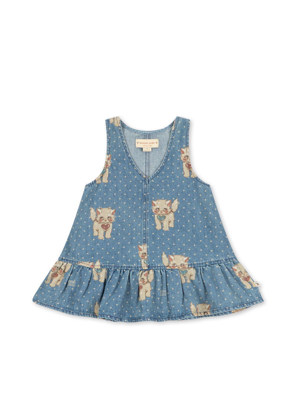 Konges Sløjd Magot Sleeveless Organic Cotton Dress Kitty Denim