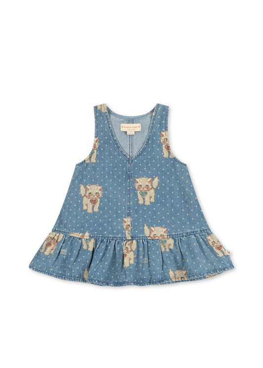 Konges Sløjd Magot Sleeveless Organic Cotton Dress Kitty Denim