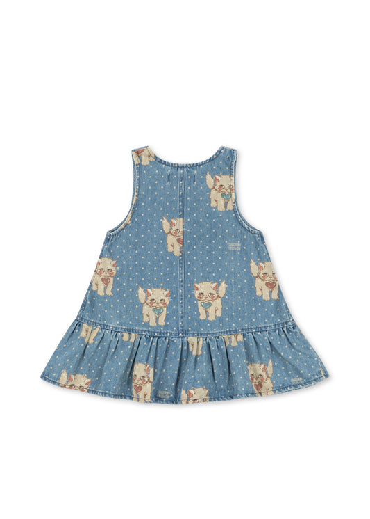 Konges Sløjd Magot Sleeveless Organic Cotton Dress Kitty Denim