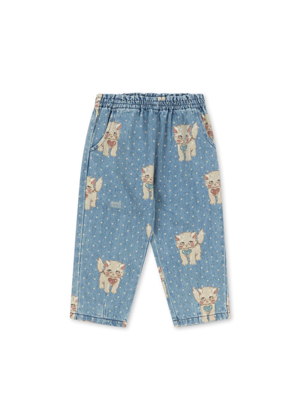 Konges Sløjd Magot Organic Cotton Frill Trouserd Kitty Denim