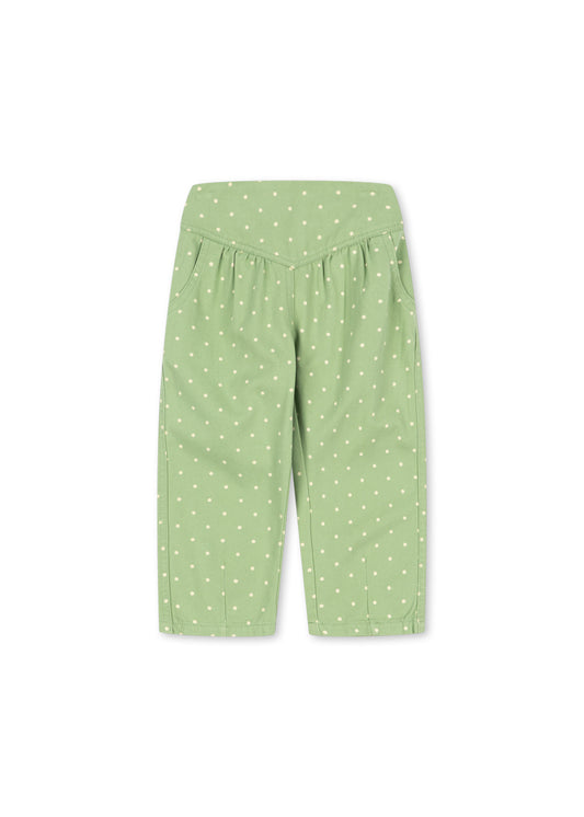Konges Sløjd Nola Organic Cotton Pants Green Polka Dot
