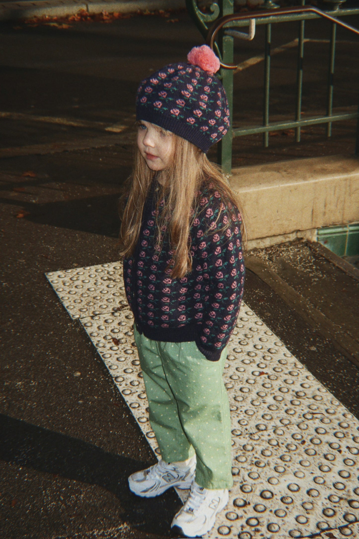 Konges Sløjd Nola Organic Cotton Pants Green Polka Dot