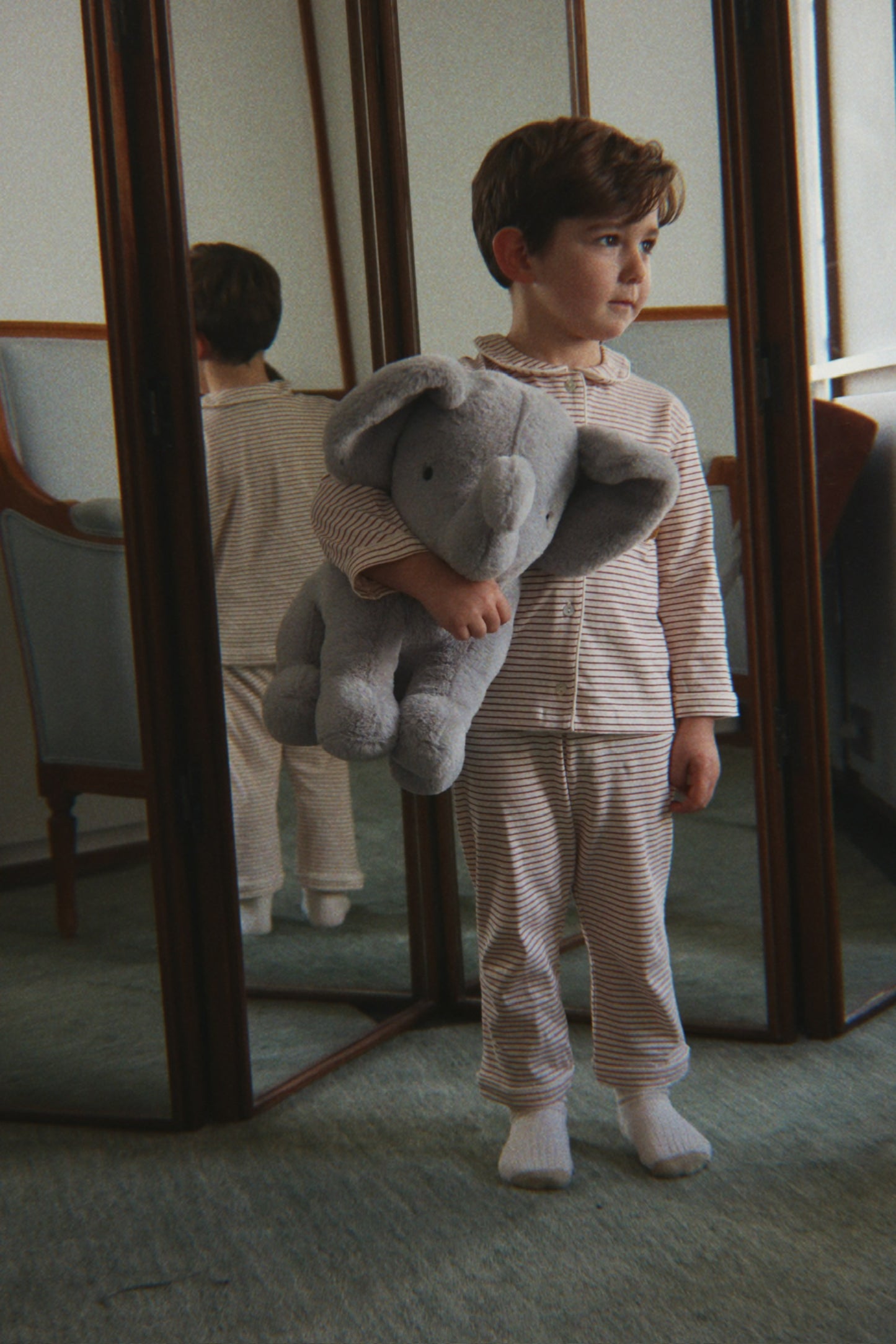 Konges Sløjd Pio Organic Cotton Collars Striped Kids Pyjama Set