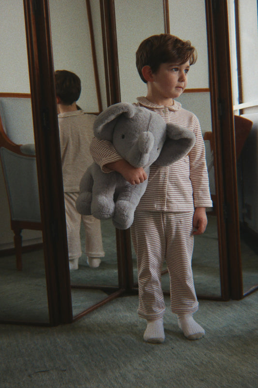 Konges Sløjd Pio Organic Cotton Collars Striped Kids Pyjama Set