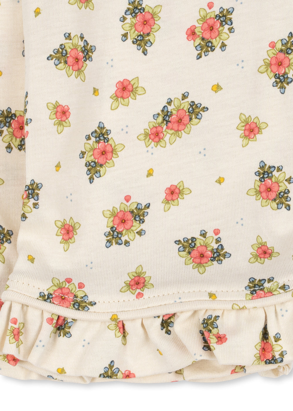 Konges Sløjd Pio Frill Organic Cotton Collars Floral Kids Pyjama Set