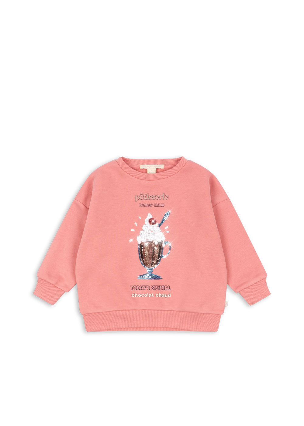Konges Sløjd Lou Sequin Sweatshirt Organic Cotton Peach Blossom