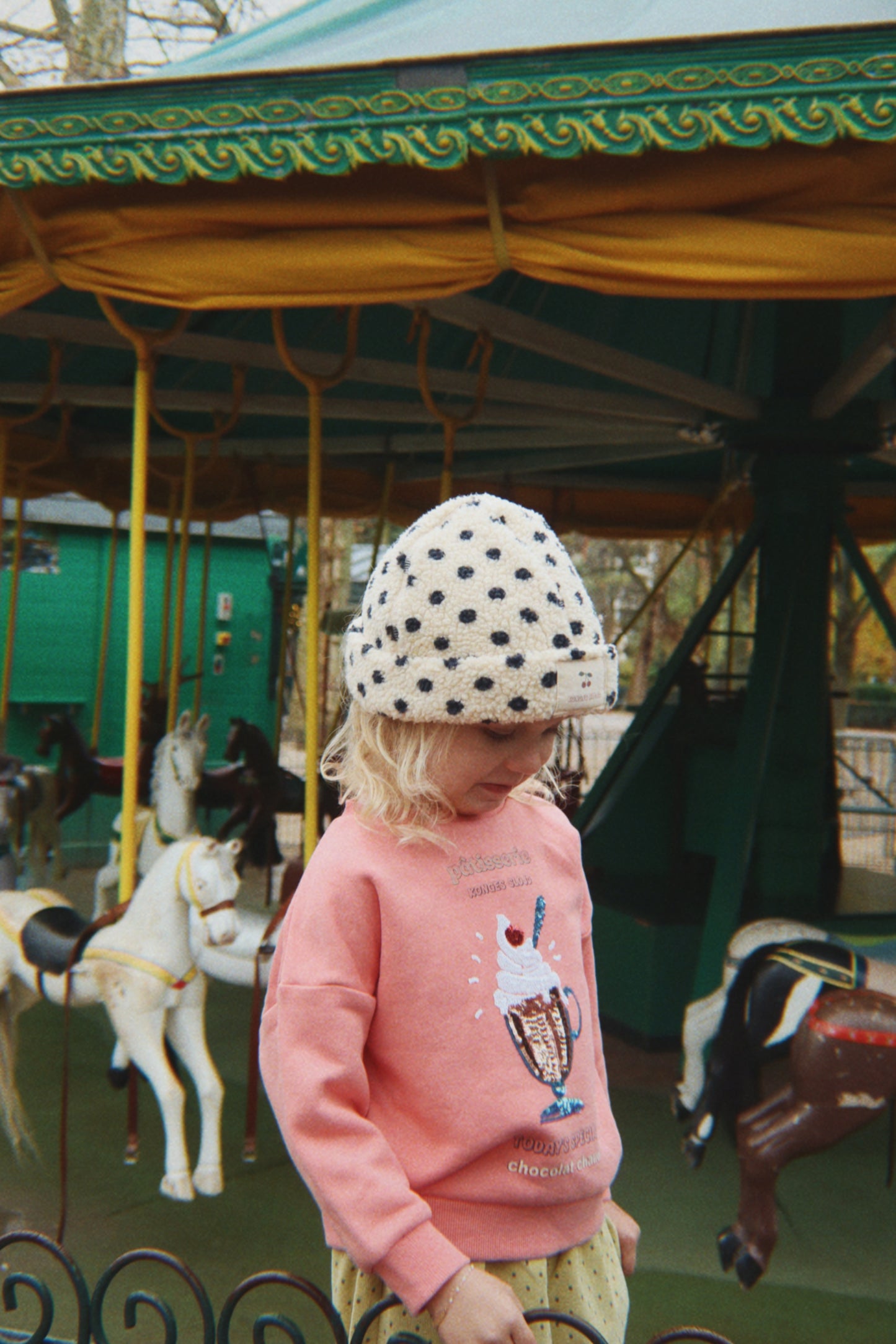 Konges Sløjd Lou Sequin Sweatshirt Organic Cotton Peach Blossom