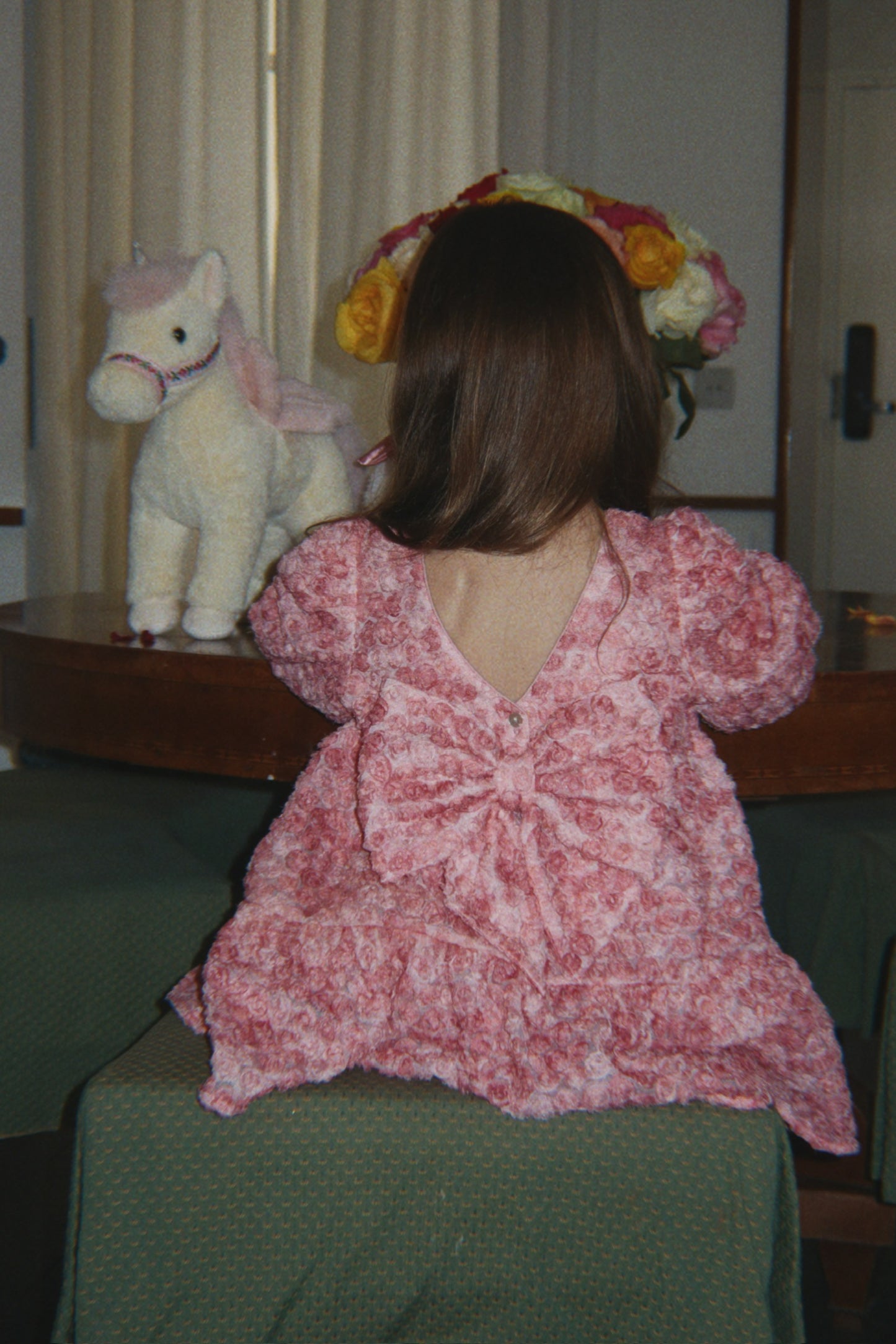 Konges Sløjd Ally Long Sleeve Flower Dress Veiled Rose