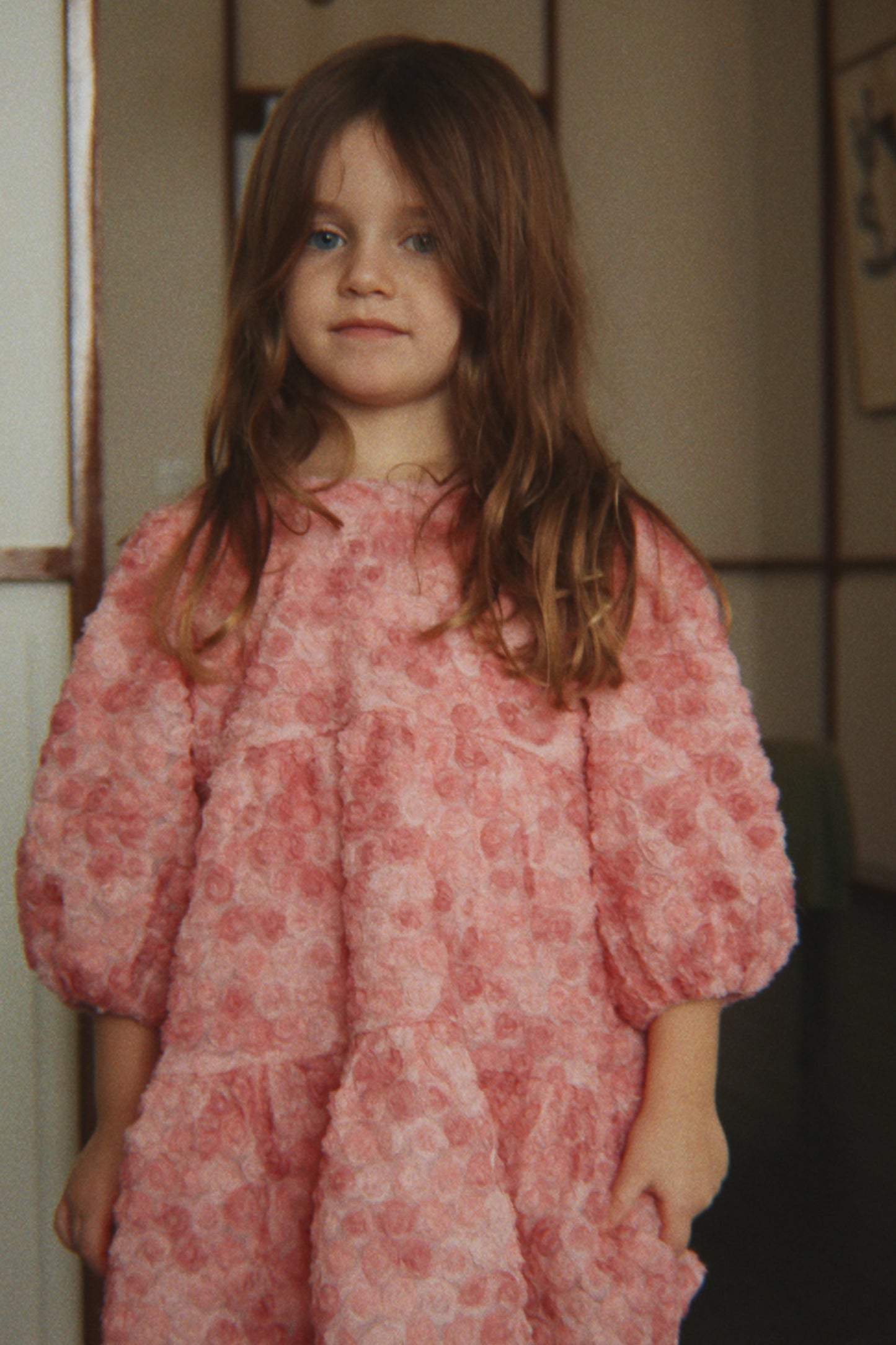 Konges Sløjd Ally Long Sleeve Flower Dress Veiled Rose