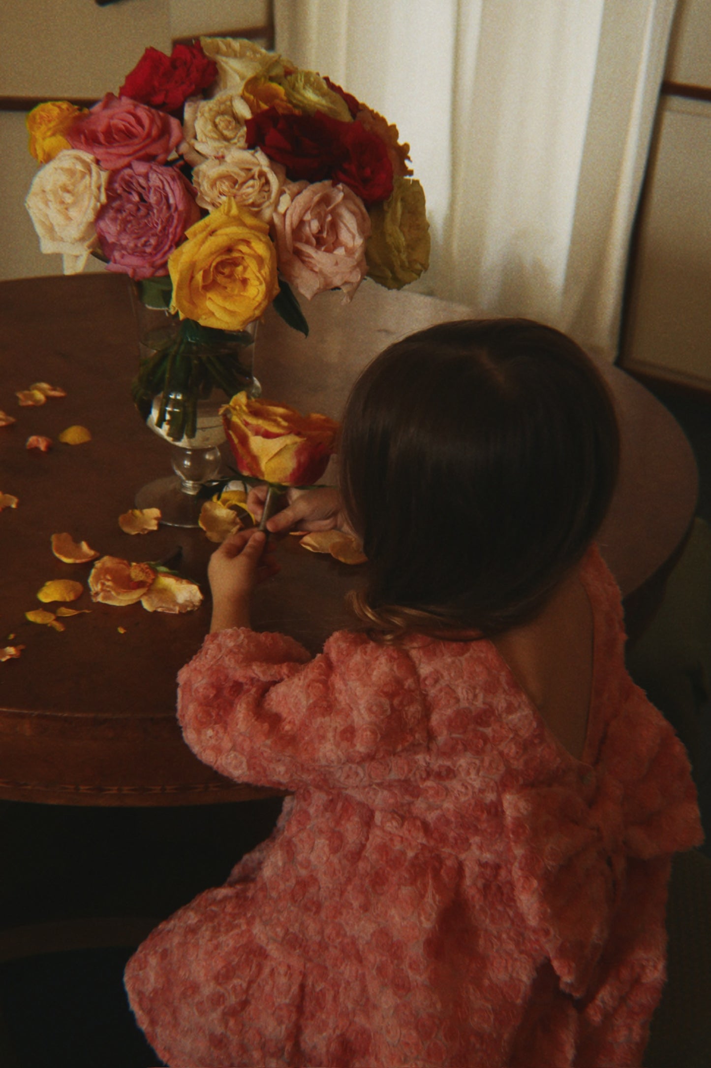 Konges Sløjd Ally Long Sleeve Flower Dress Veiled Rose
