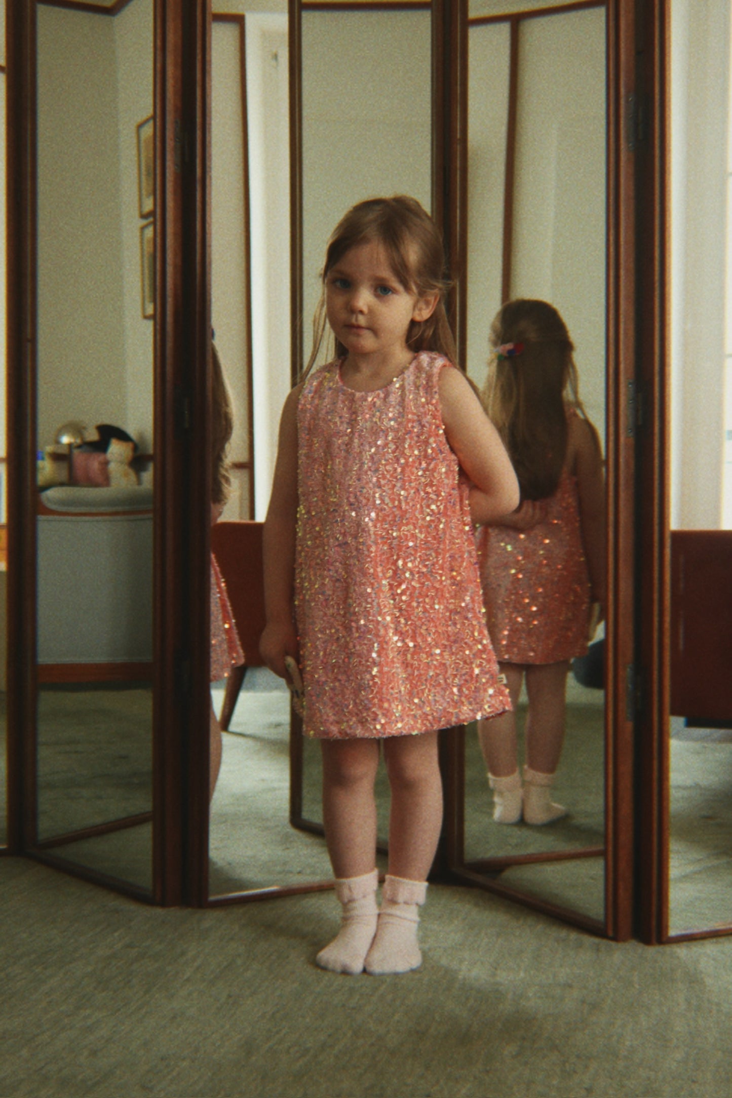 Konges Sløjd Starlight Sequin Sleeveless Dress Pink