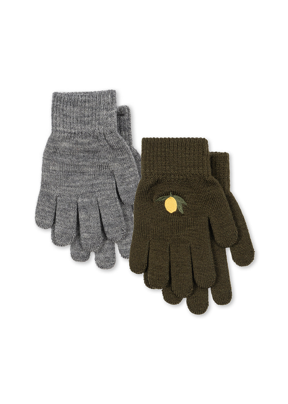 Konges Sløjd 2 Pack Filla Wool Blend Kids Gloves Kombu Green
