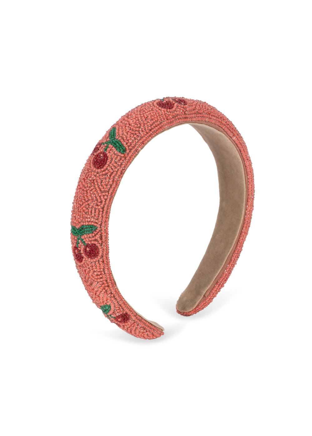 Konges Sløjd Girls' Beaded Hairbrace Cherry Headband