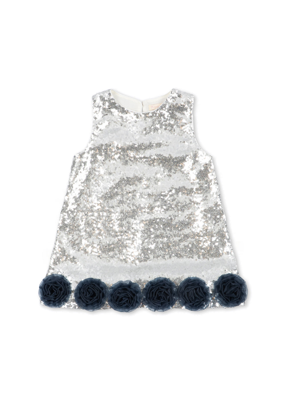 Konges Sløjd Tindra Rose Sequin Sleeveless Dress GRS Silver